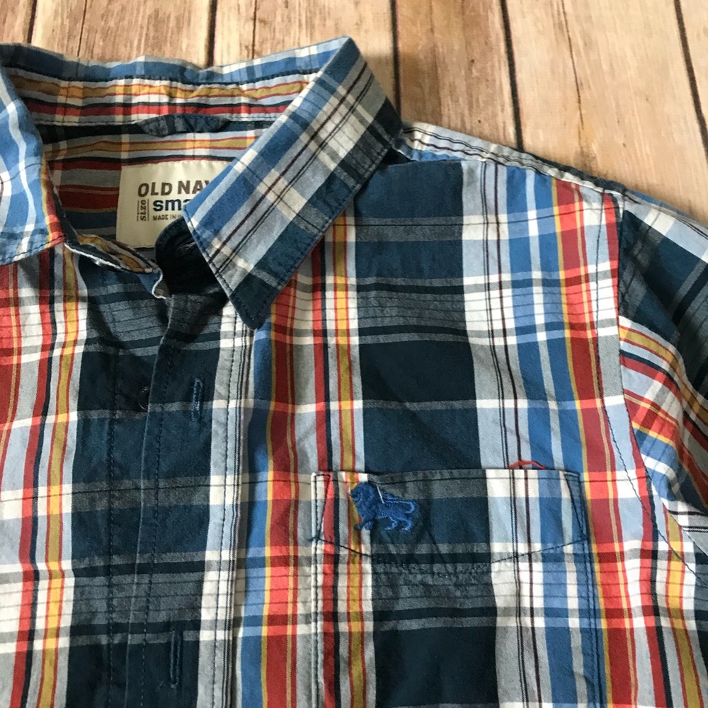 Old Navy - Long Sleeved Button Down Plaid Shirt(S)